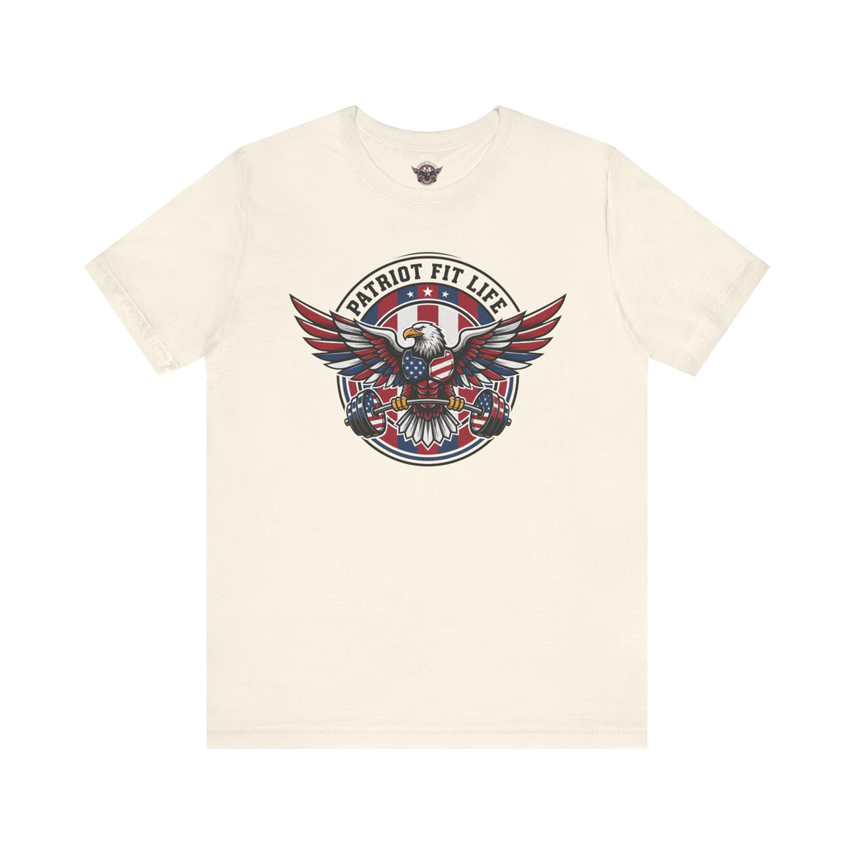 Patriot Fit Life Bald Eagle T-Shirt - American Flag Graphic Tee - Unisex Workout Shirt