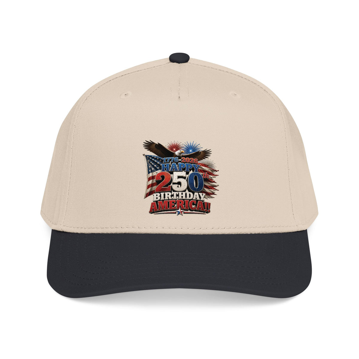 Happy 250th Birthday America Cap | 1776–2026 Patriotic Eagle Flag Baseball Hat