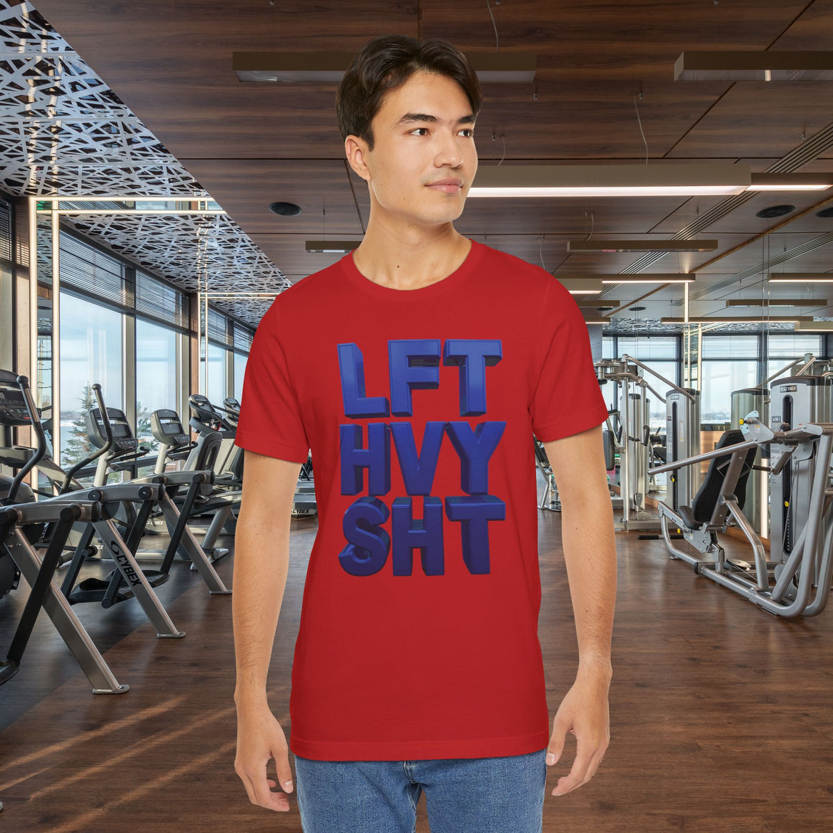 Lift Heavy Shit Gym T-Shirt - Bold 3D Weightlifting Tee - Unisex Fitness Apparel