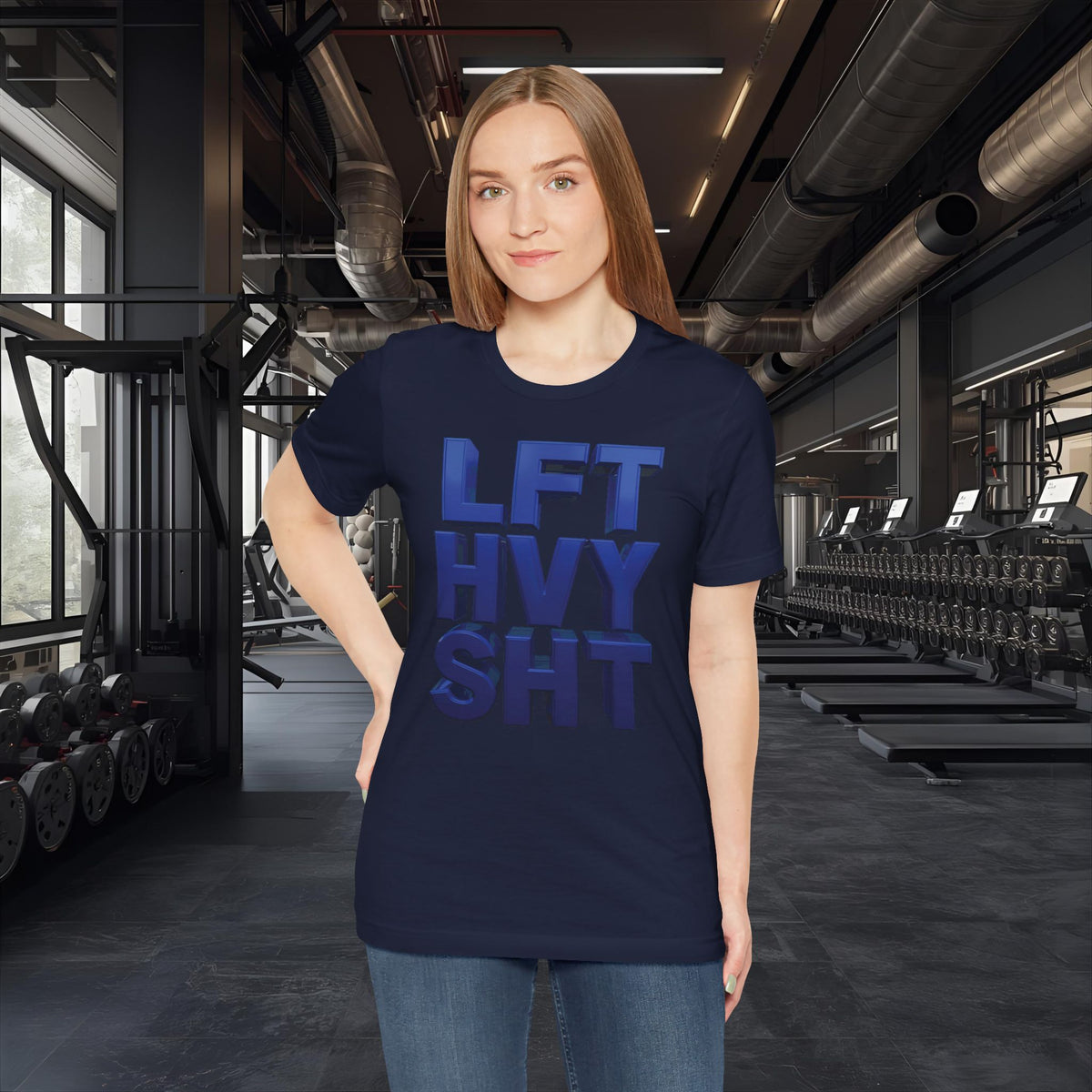 Lift Heavy Shit Gym T-Shirt - Bold 3D Weightlifting Tee - Unisex Fitness Apparel