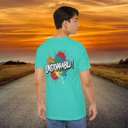 Unstoppable Vintage Retro T-Shirt - Motivational Graphic Tee - Unisex Casual Shirt