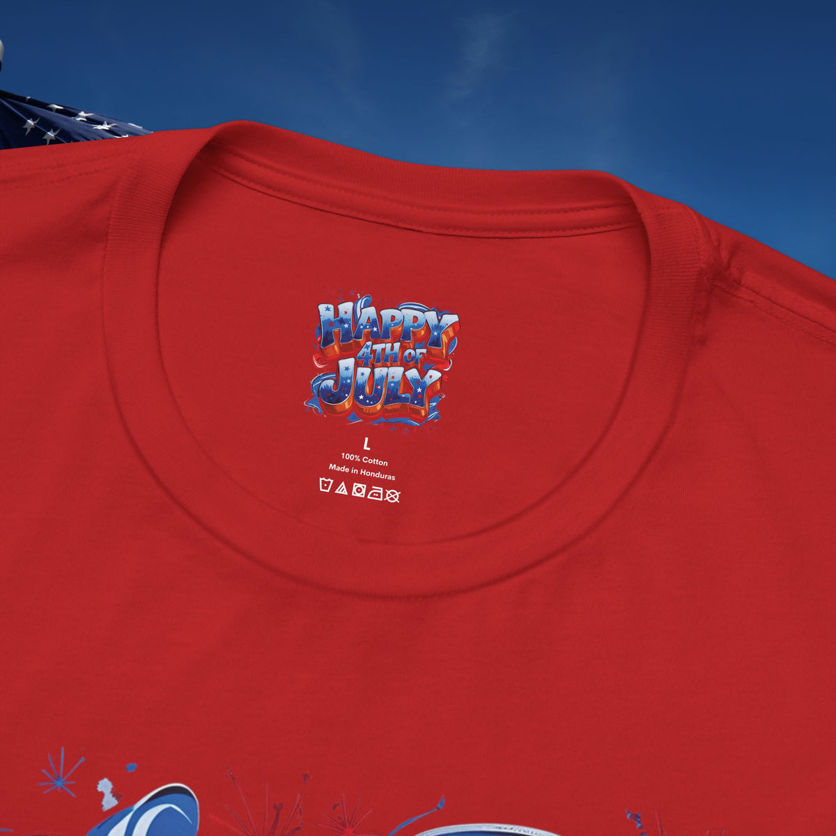 Happy 4th of July T-Shirt - Independence Day Bald Eagle - American Flag Graphic Tee