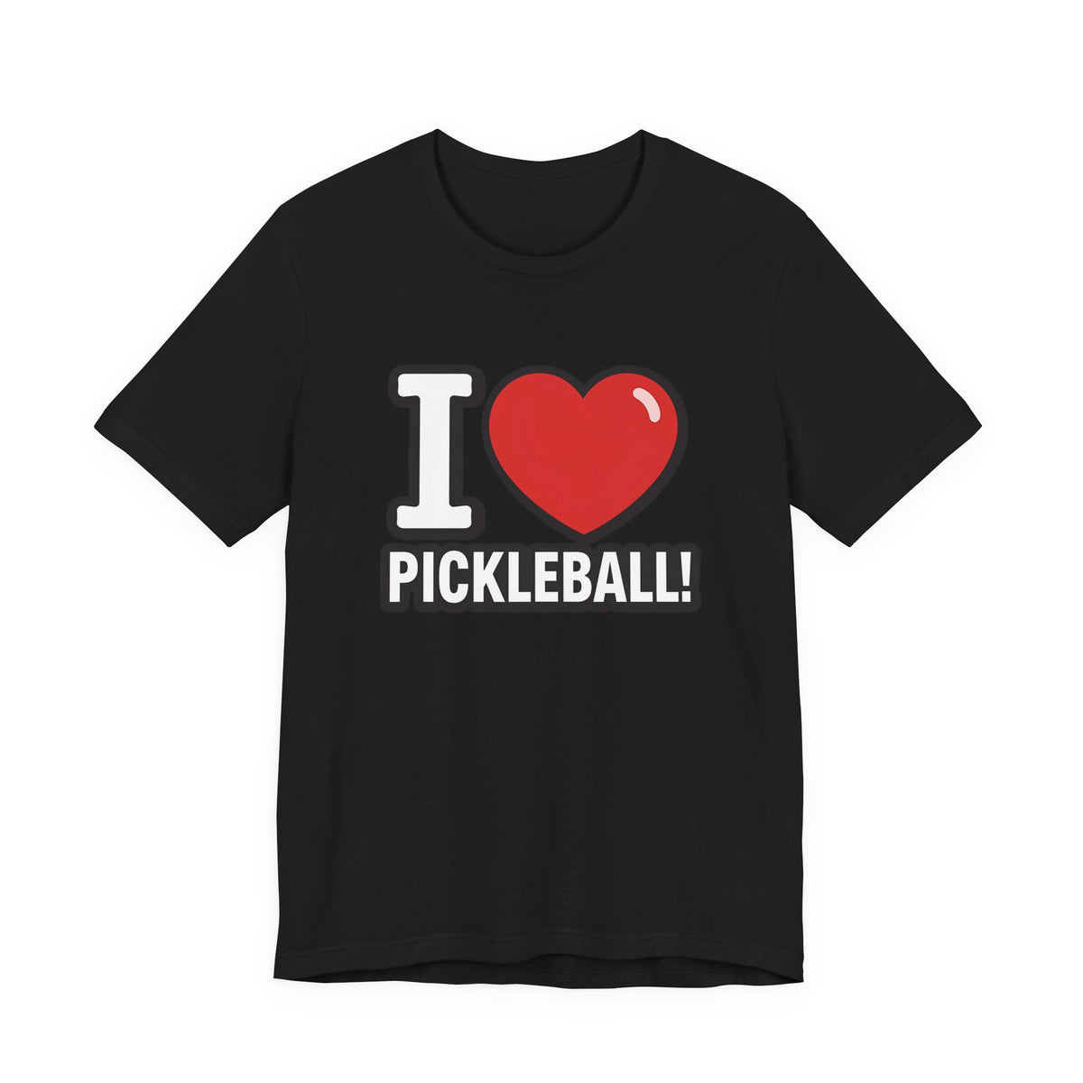 I Love Pickleball T-Shirt - Unisex Pickleball Tee - Court Sports Gift - XS-4XL