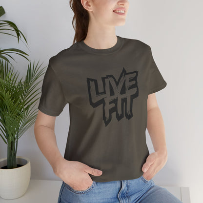 LIVE FIT Unisex Jersey Tee - Premium Fitness Shirt