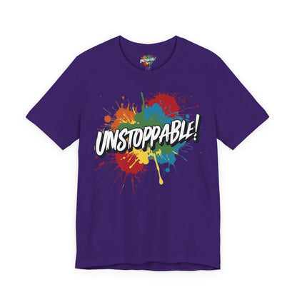 Unstoppable Vintage Retro T-Shirt - Motivational Graphic Tee - Unisex Casual Shirt