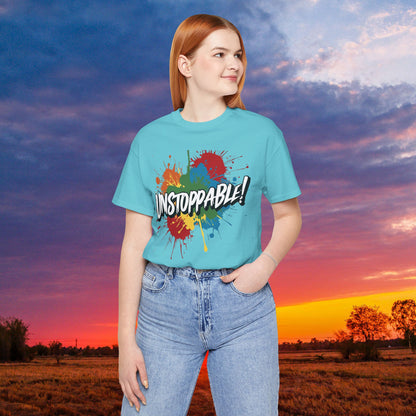 Unstoppable Vintage Retro T-Shirt - Motivational Graphic Tee - Unisex Casual Shirt