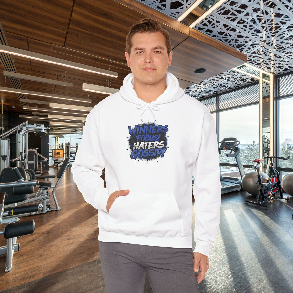 Winners Focus Haters Gossip  - Hooded Sweatshirt - S - 5XL - Multiple Colors - Fitness