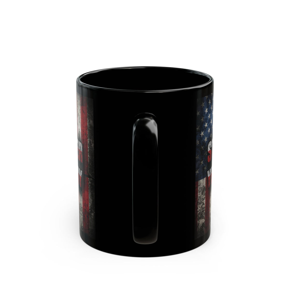 Stronger Than Yesterday! Motivational Mug - American Flag - 11oz/15oz