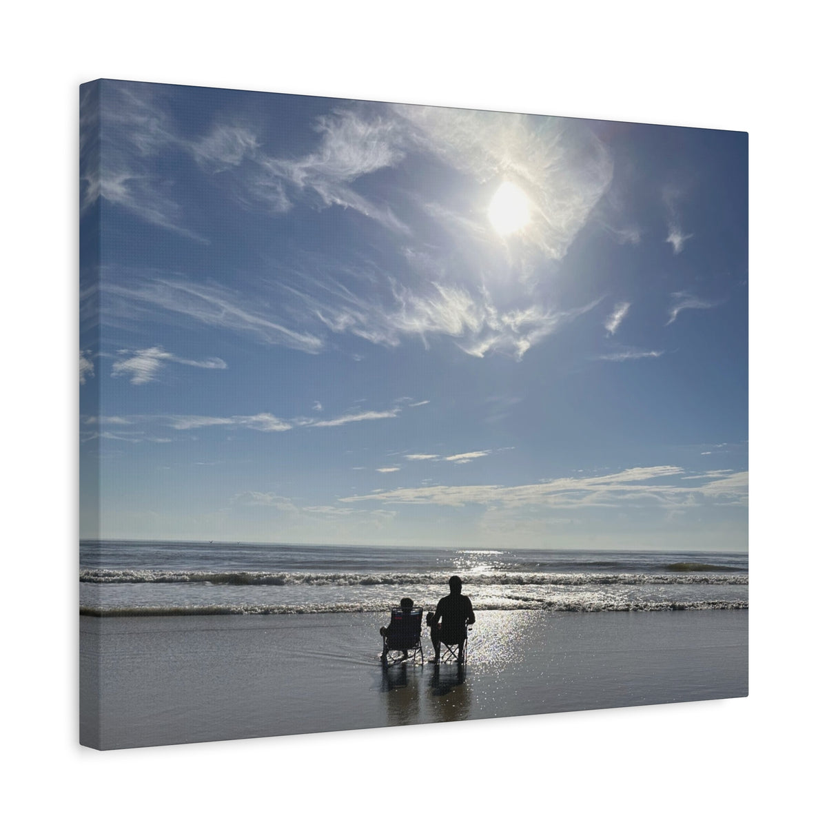 Beach Day Canvas Wall Art - Coastal Home Decor - Ocean Landscape - Serene Beach Print - 16 Sizes Available