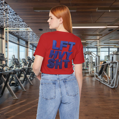 Lift Heavy Shit Gym T-Shirt - Bold 3D Weightlifting Tee - Unisex Fitness Apparel