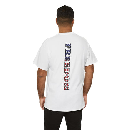 Freedom Patriotic T-Shirt - Red White Blue - American Flag Tee - Unisex S-5XL