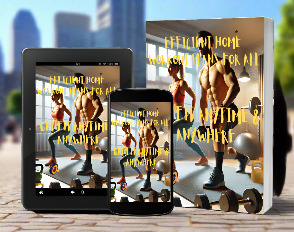 Efficient Home Workout Plans for All - Digital Download eBook - Get Fit Anytime Anywhere - Fitness Guide