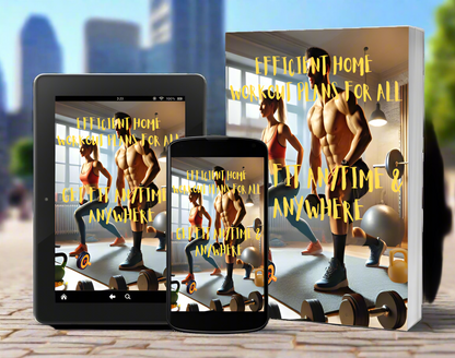 Efficient Home Workout Plans for All - Digital Download eBook - Get Fit Anytime Anywhere - Fitness Guide