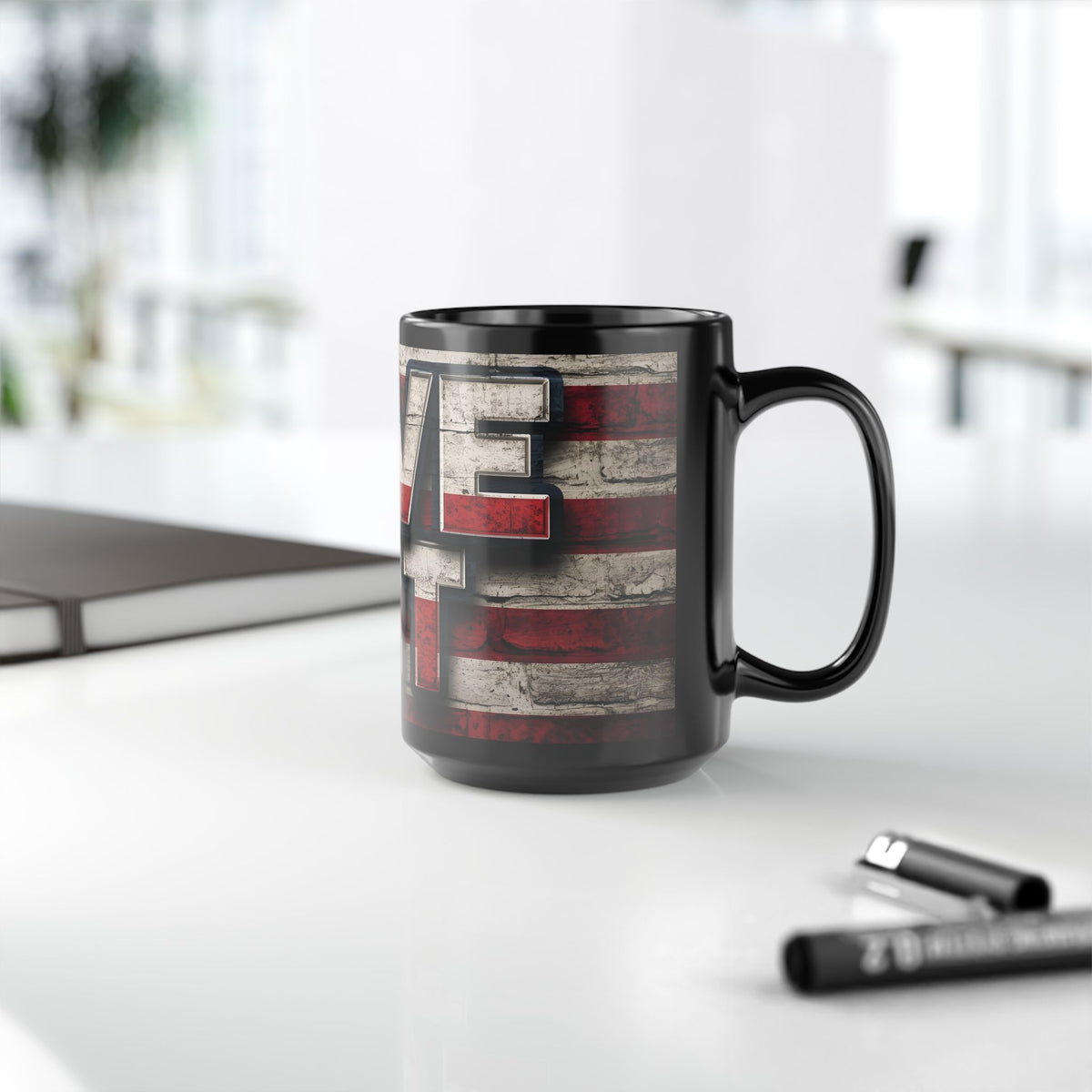 LIVE FIT Patriotic Mug - American Flag Design - 11oz/15oz