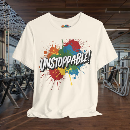 Unstoppable Vintage Retro T-Shirt - Motivational Graphic Tee - Unisex Casual Shirt