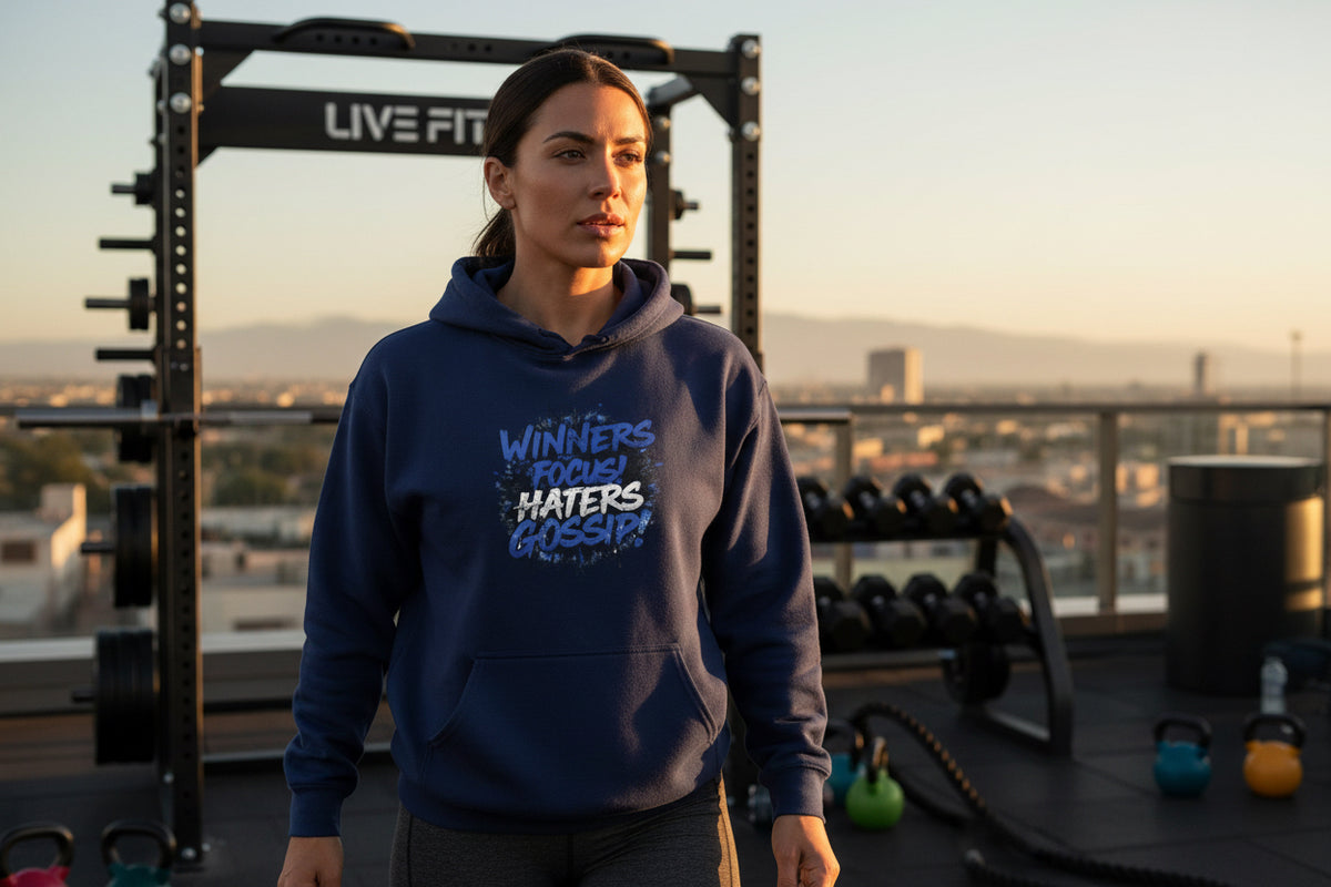 Winners Focus Haters Gossip  - Hooded Sweatshirt - S - 5XL - Multiple Colors - Fitness
