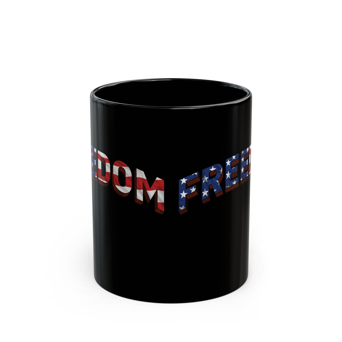 FREEDOM Mug | Patriotic American Flag Stars & Stripes Coffee Cup