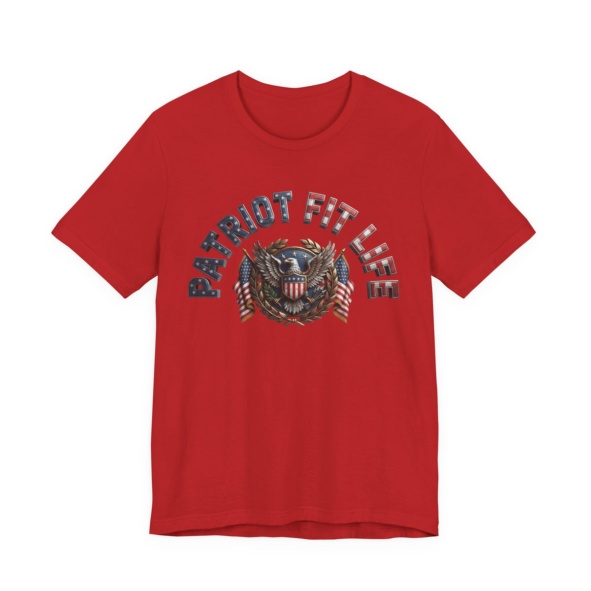 Patriot Fit Life Tee - American Eagle Flag Graphic T-Shirt - LIVE FIT