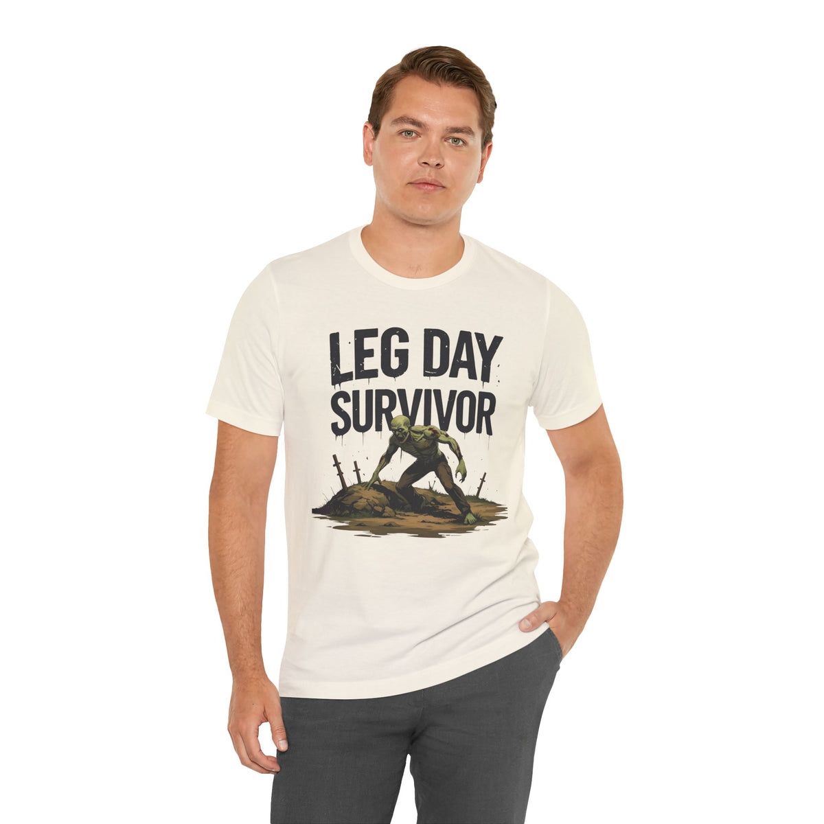 Leg Day Survivor Tee - Fitness Shirt - Workout Apparel - Gym Gift - Unisex Graphic Tee - Funny T-shirt