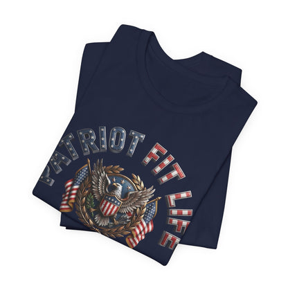 Patriot Fit Life Tee - American Eagle Flag Graphic T-Shirt - LIVE FIT