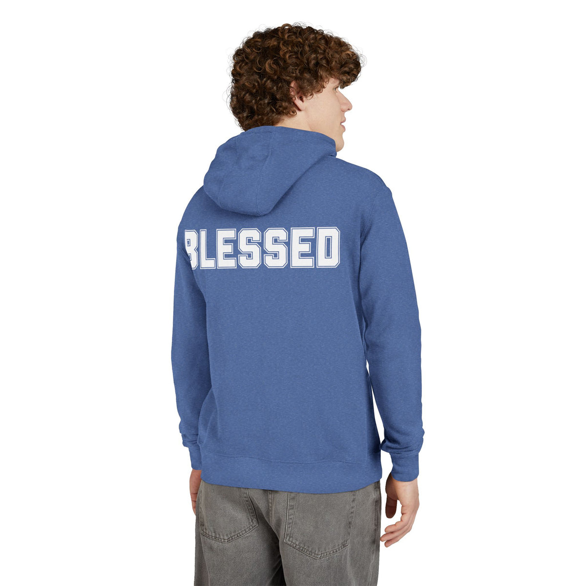 Blessed Hoodie - Cozy French Terry Pullover - Faith Graphic Sweatshirt - Unisex S-5XL