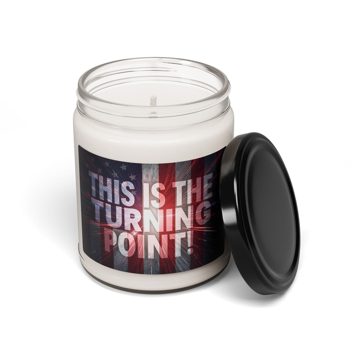 This Is The Turning Point! Scented Soy Candle - 9oz - Patriotic American Flag - Motivational Gift - 9 Scent Options