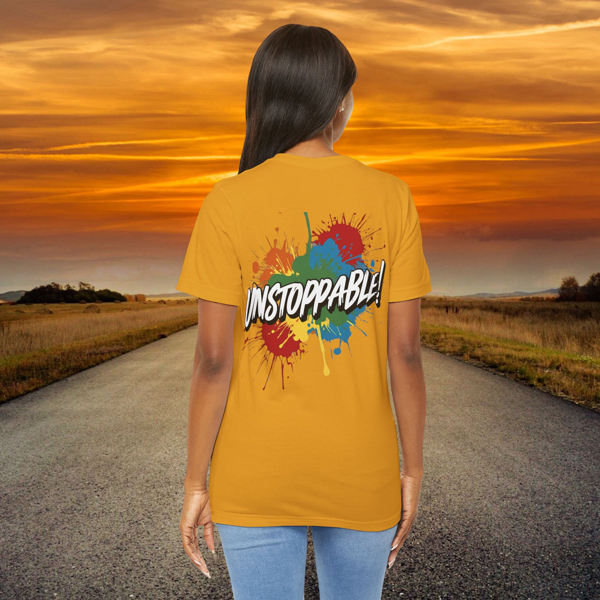 Unstoppable Vintage Retro T-Shirt - Motivational Graphic Tee - Unisex Casual Shirt