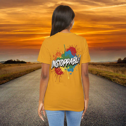 Unstoppable Vintage Retro T-Shirt - Motivational Graphic Tee - Unisex Casual Shirt
