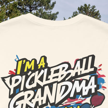 Pickleball Grandma T-Shirt - Way Cooler Than Normal - Funny Unisex Jersey Tee - XS-4XL