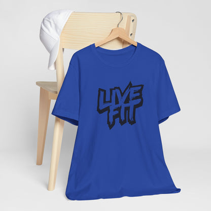 LIVE FIT Unisex Jersey Tee - Premium Fitness Shirt