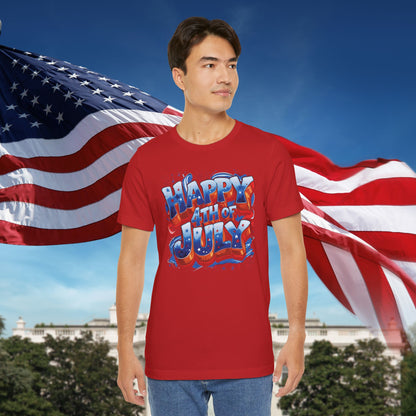 Happy 4th of July T-Shirt - Independence Day Bald Eagle - American Flag Graphic Tee