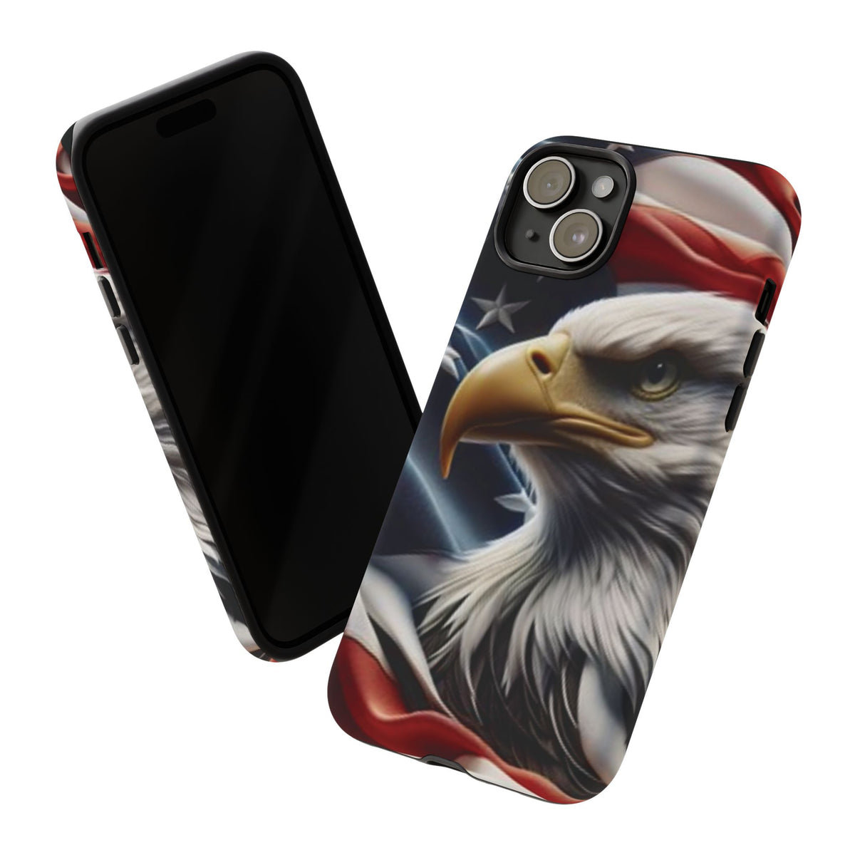 Patriotic Eagle American Flag Phone Case - Gift for Veterans - Independence Day - Memorial Day
