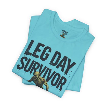 Leg Day Survivor Tee - Fitness Shirt - Workout Apparel - Gym Gift - Unisex Graphic Tee - Funny T-shirt