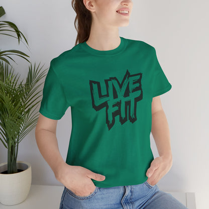 LIVE FIT Unisex Jersey Tee - Premium Fitness Shirt