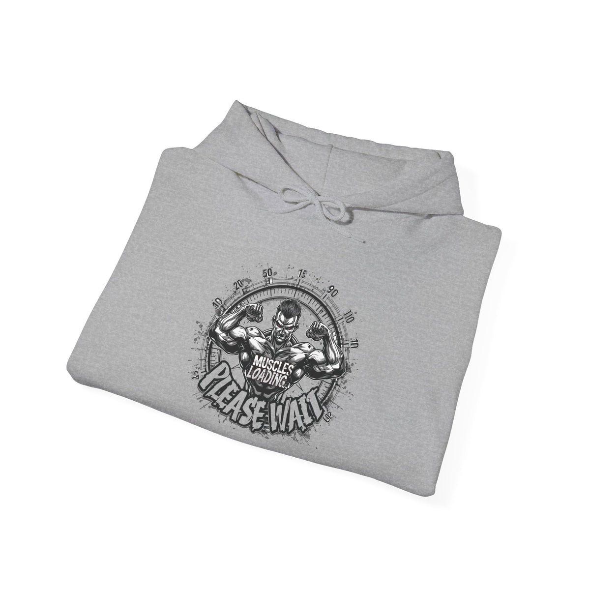 Muscles Loading Please Wait - Motivational Fitness Hoodie - Gym Sweatshirt - Unisex S-5XL