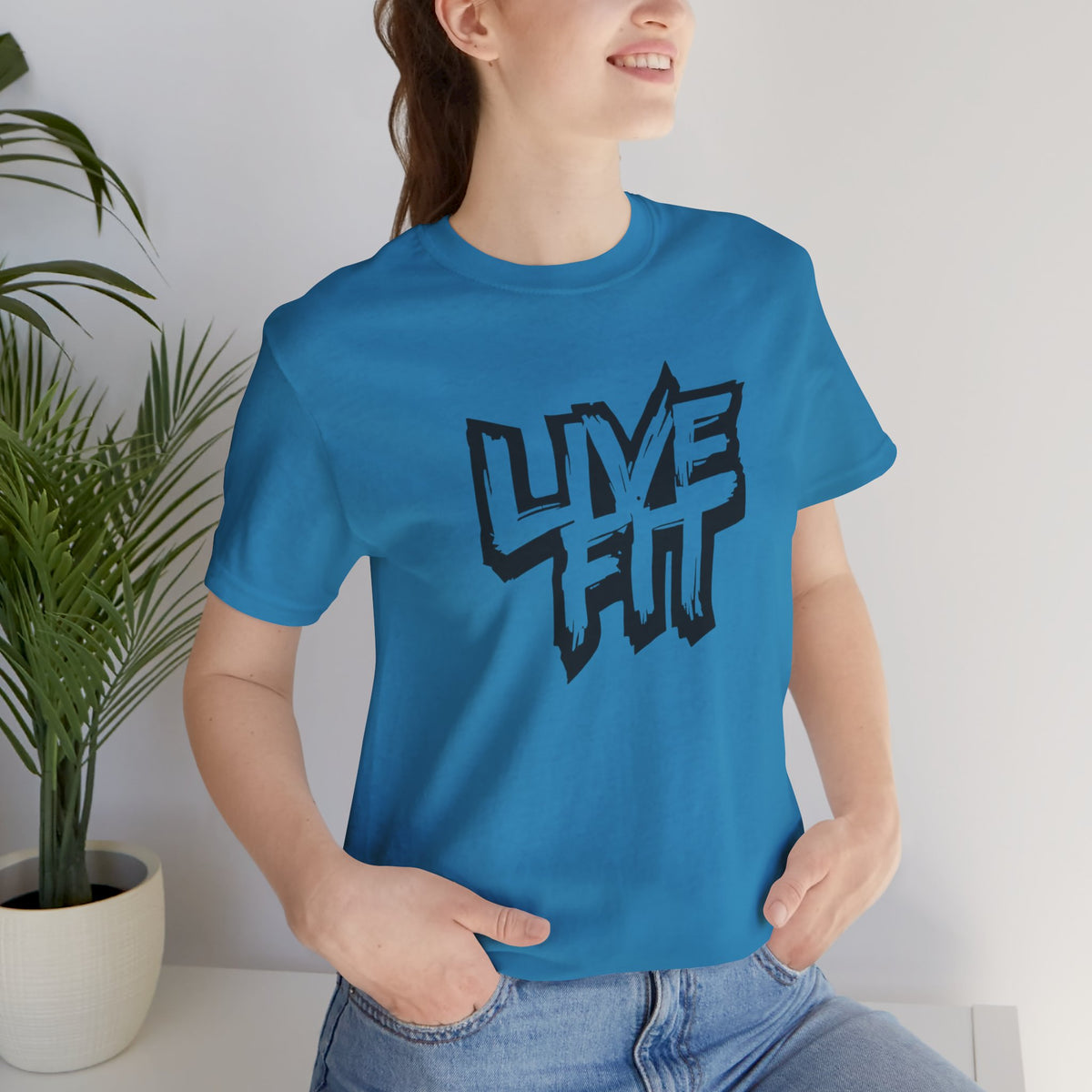 LIVE FIT Unisex Jersey Tee - Premium Fitness Shirt