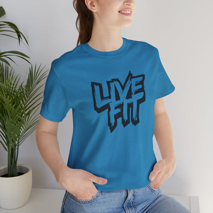 LIVE FIT Unisex Jersey Tee - Premium Fitness Shirt