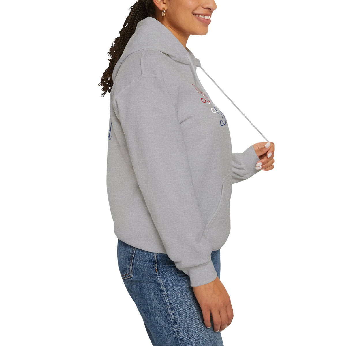 Blessed Hoodie - Patriotic Red White Blue - Unisex Pullover - Front & Back Print - S-5XL