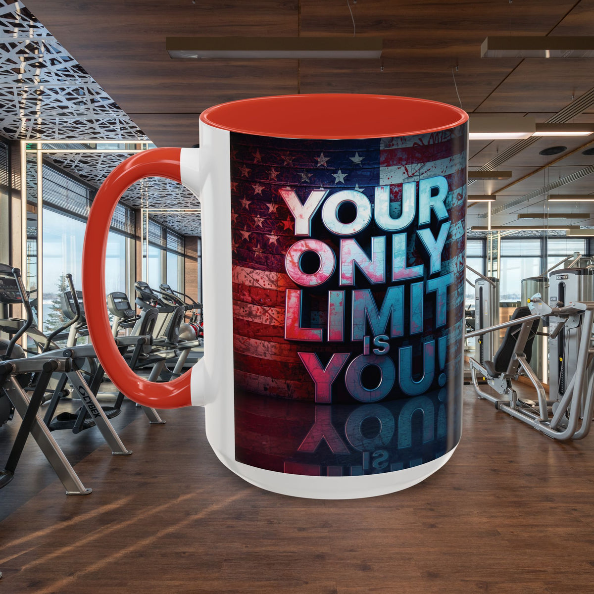Your Only Limit Is You! Motivational Mug - American Flag - 11oz/15oz