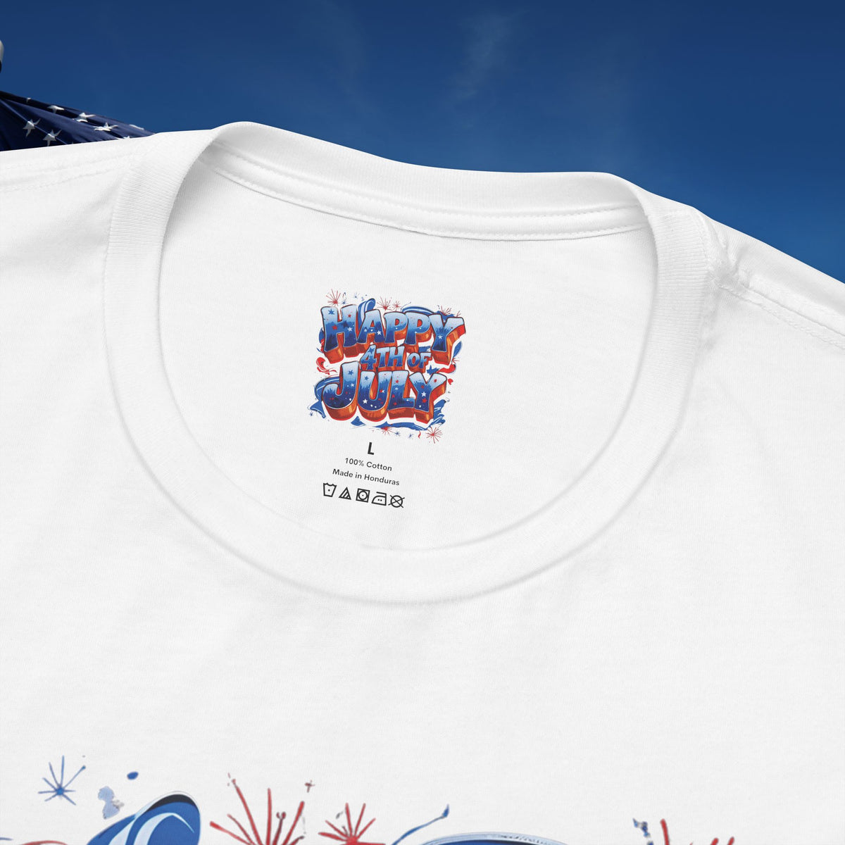 Happy 4th of July T-Shirt - Independence Day Bald Eagle - American Flag Graphic Tee