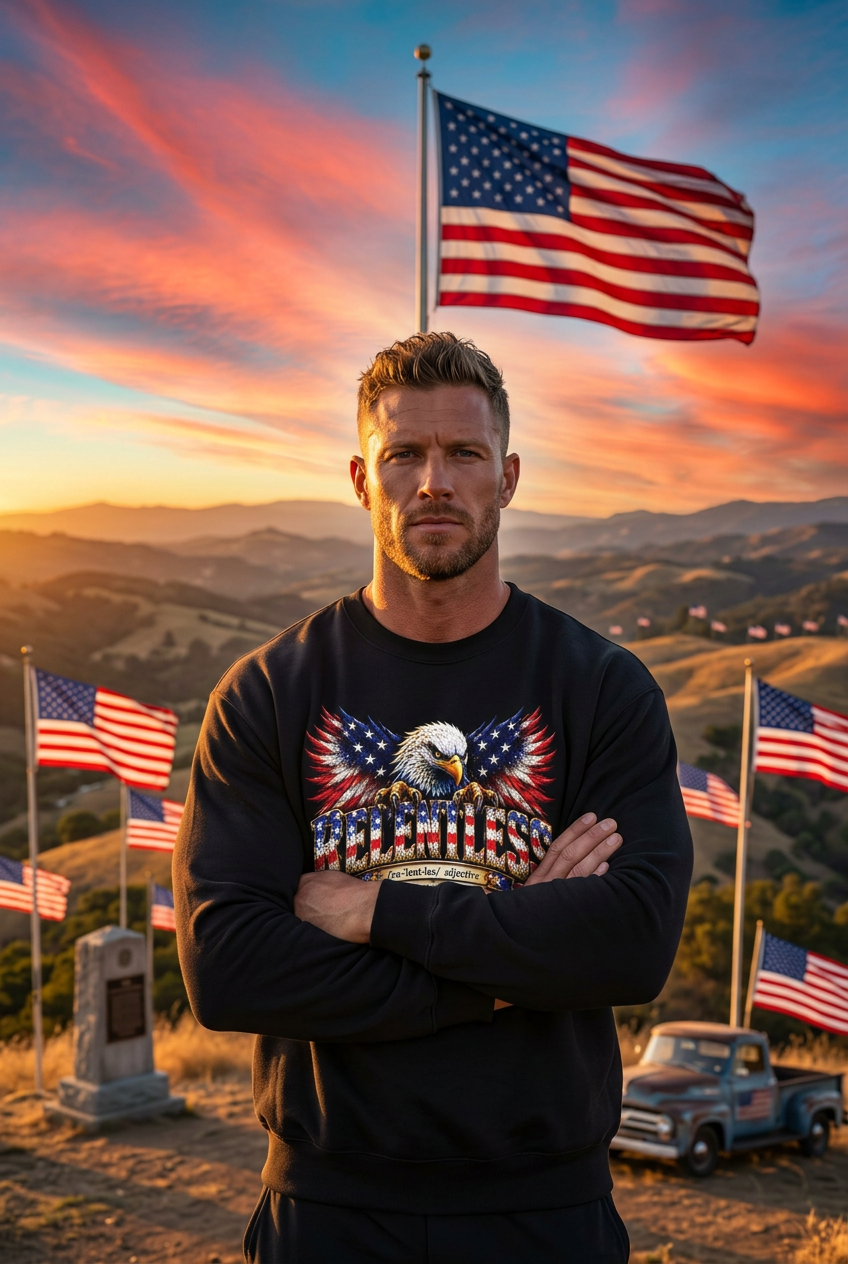 Relentless Eagle Definition Crewneck Sweatshirt - Patriot Fit Life
