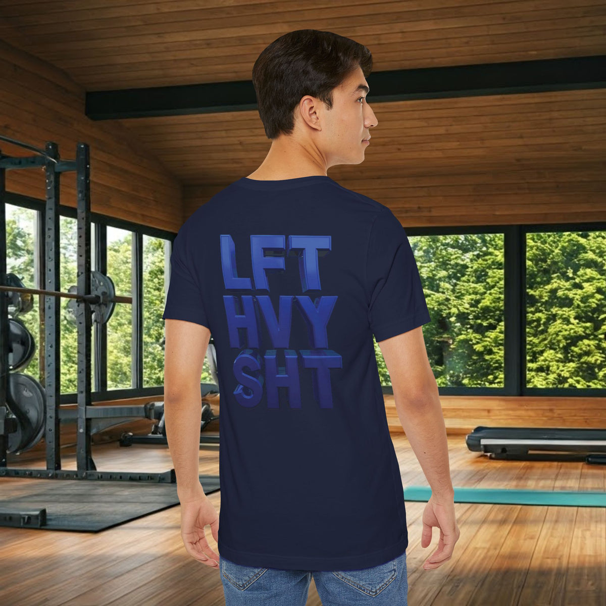 Lift Heavy Shit Gym T-Shirt - Bold 3D Weightlifting Tee - Unisex Fitness Apparel