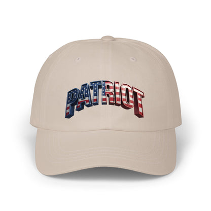 Patriot Fit Life Dad Cap - 3D Arched American Flag 'PATRIOT' Graphic | Adjustable One Size