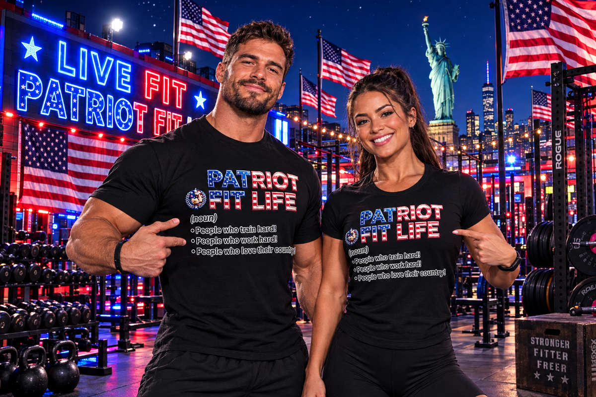 Patriot Fit Life Definition T-Shirt - Train Hard, Work Hard | Unisex XS-4XL