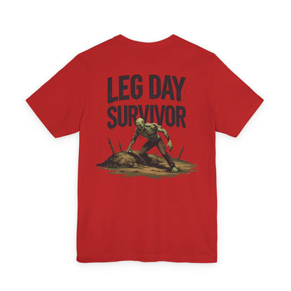 Leg Day Survivor Tee - Fitness Shirt - Workout Apparel - Gym Gift - Unisex Graphic Tee - Funny T-shirt