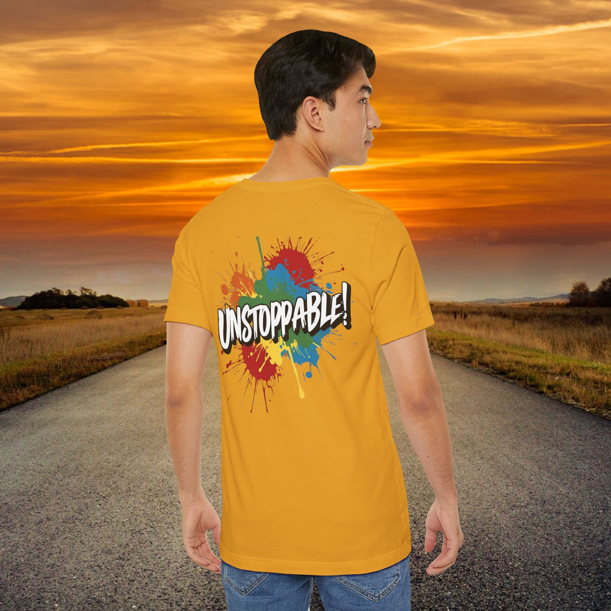 Unstoppable Vintage Retro T-Shirt - Motivational Graphic Tee - Unisex Casual Shirt