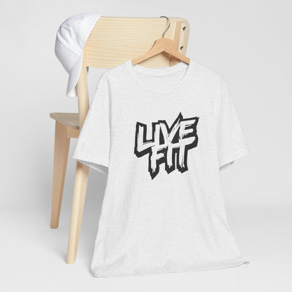 LIVE FIT Unisex Jersey Tee - Premium Fitness Shirt