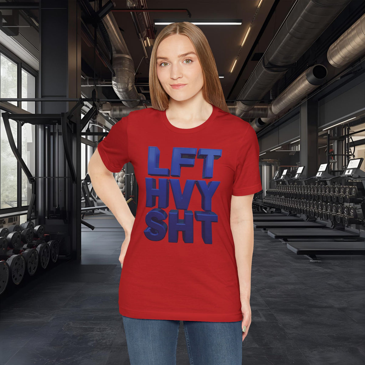 Lift Heavy Shit Gym T-Shirt - Bold 3D Weightlifting Tee - Unisex Fitness Apparel