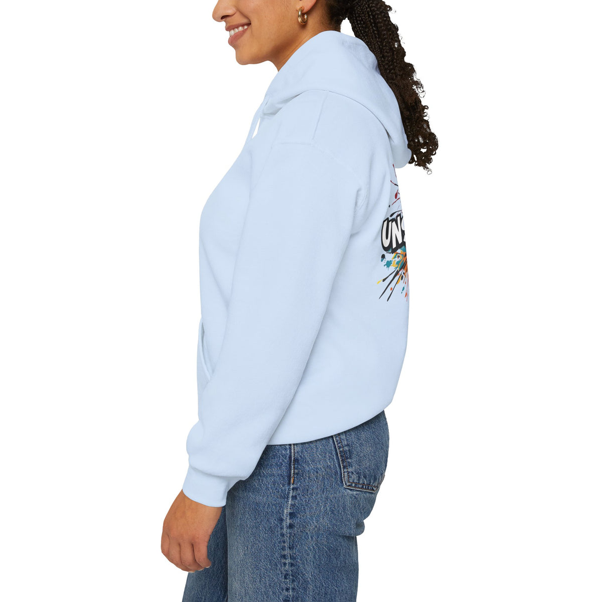 Unstoppable! Paint Splash Hoodie - Motivational Graphic Sweatshirt - Unisex Pullover - S-5XL