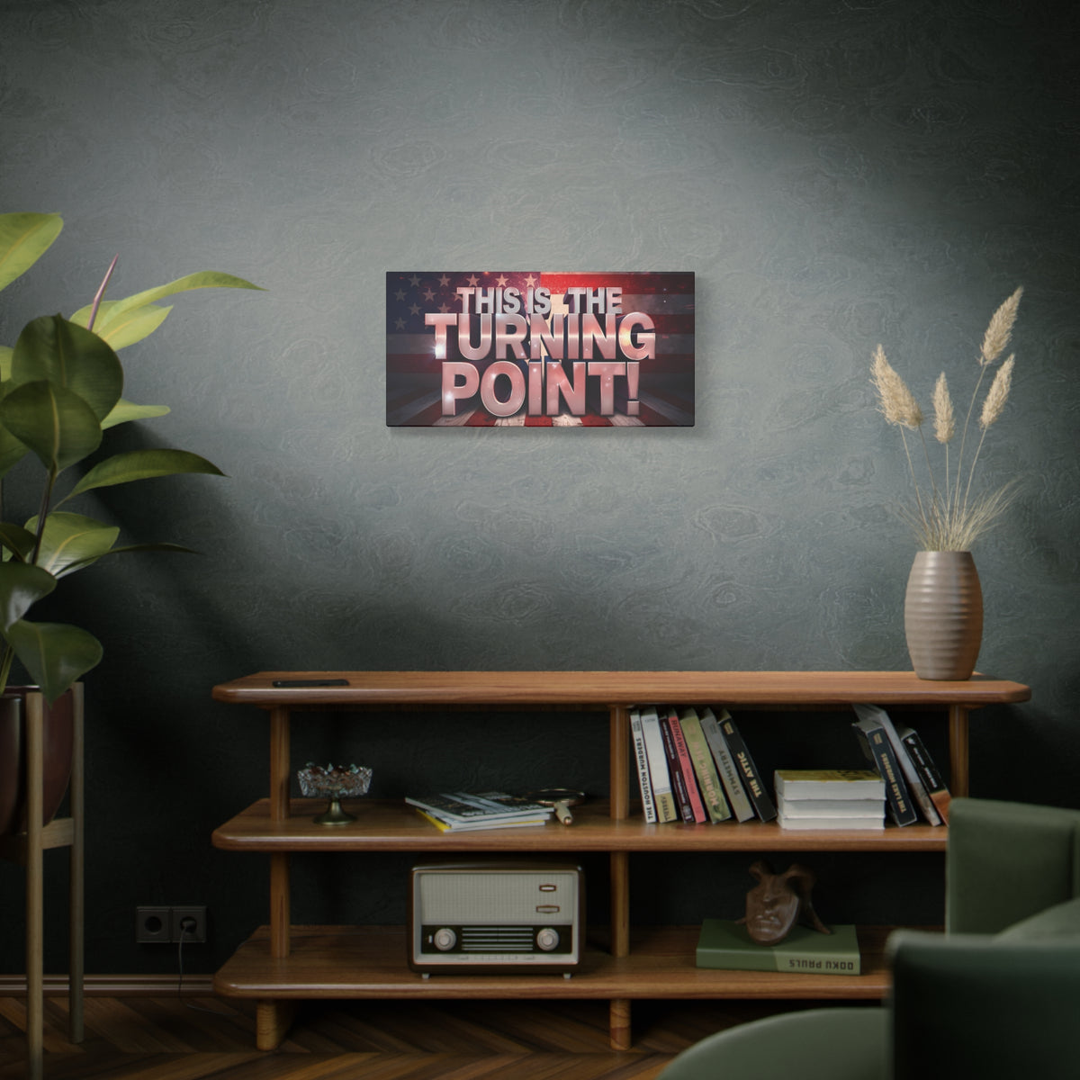 This Is The Turning Point! Canvas Wall Art - Patriotic American Flag - Red White Blue - Gallery Wrapped - 36 Sizes